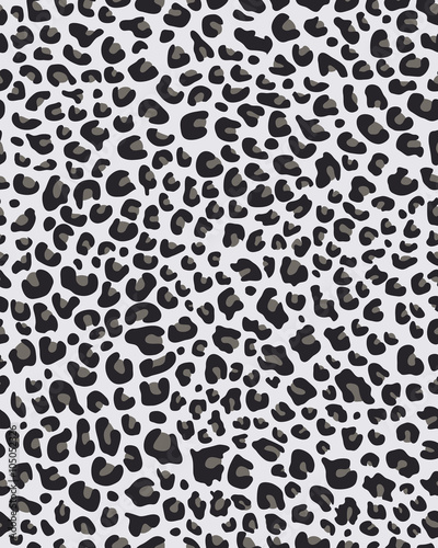 Seamless print of skin of leopard, vector illustration