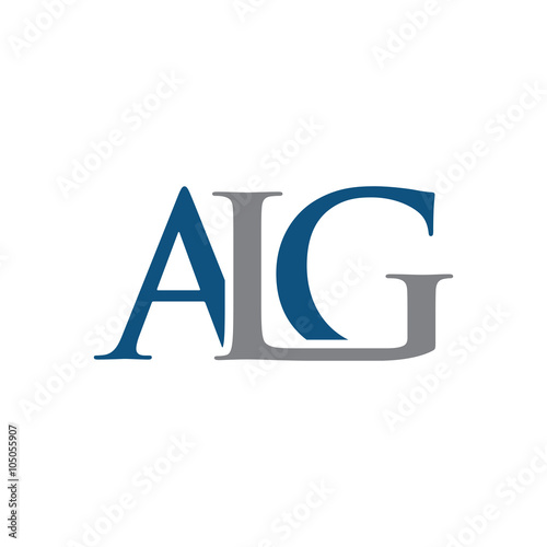 initial letter logo, ALG