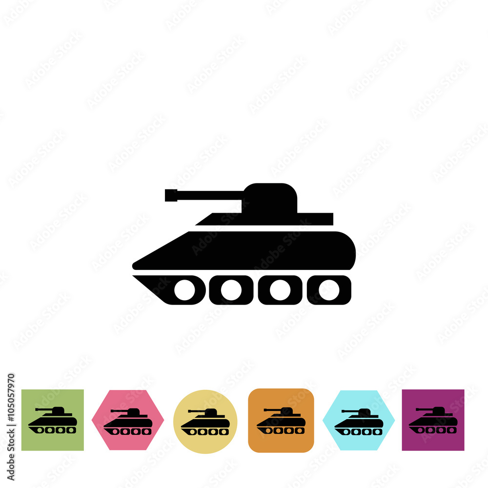 Military tank icon Military tank icon