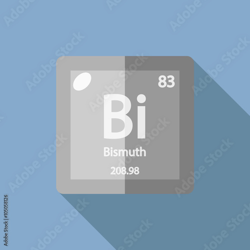 Chemical element Bismuth Flat