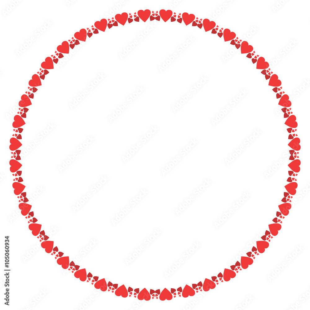 Love circle frame, include love pattern brushes Love circle frame, include love pattern brushes