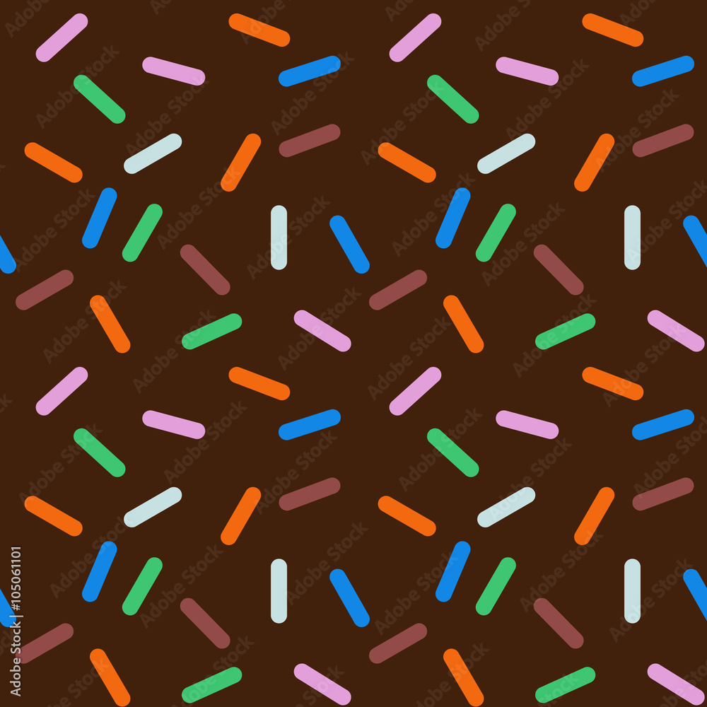 Donut Sweet Glaze Seamless Pattern I