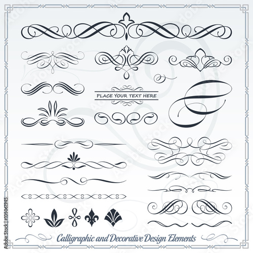 Calligraphic Decorative Elements