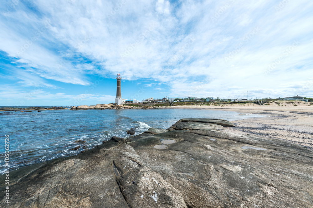 Lighthouse in Jose Ignacio near Punta del Este, Uruguay