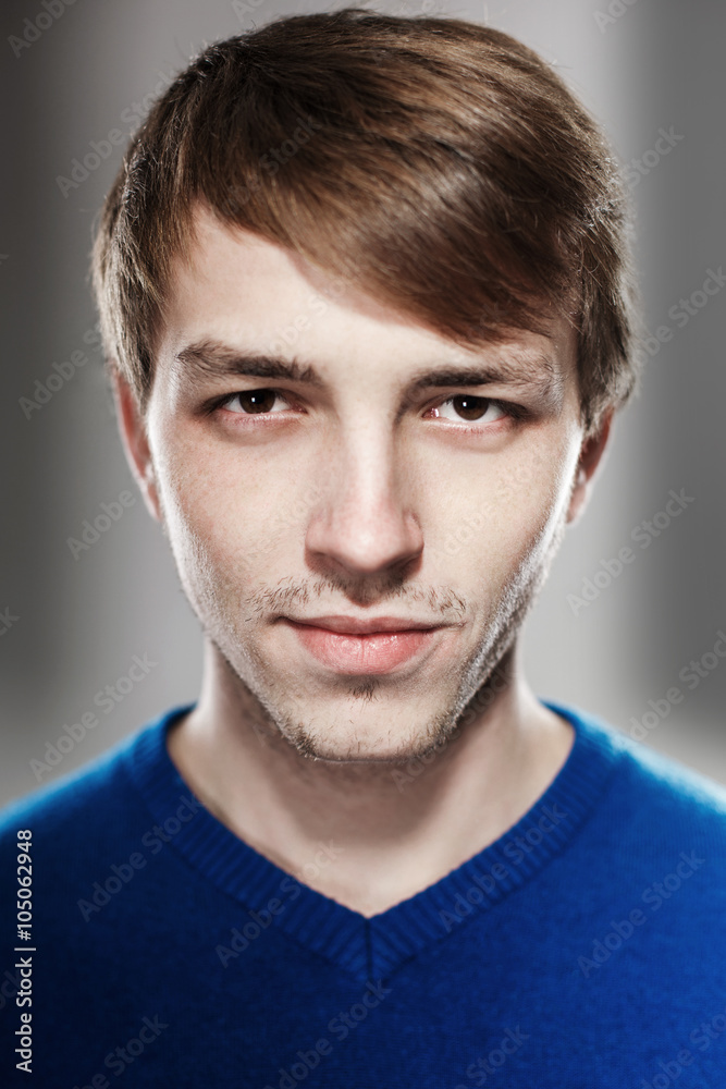 Portrait of a handsome young man in the studio Portrait of a handsome young man in the studio