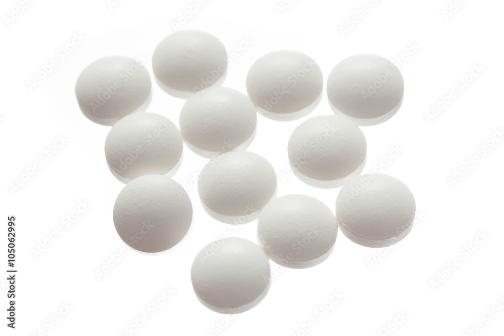 pills isolated on white background pills isolated on white background