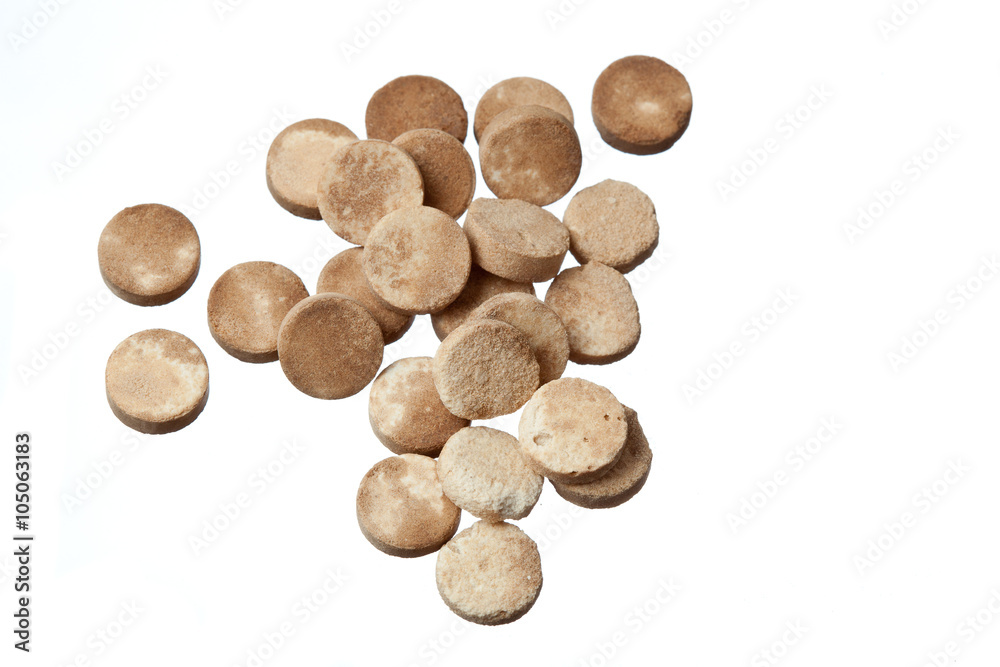 expired pills isolated on white background expired pills isolated on white background
