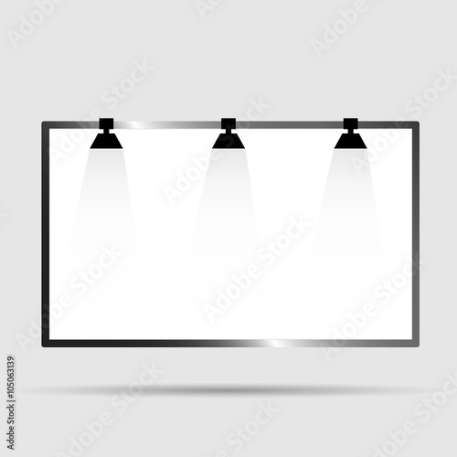billboard with light illustration