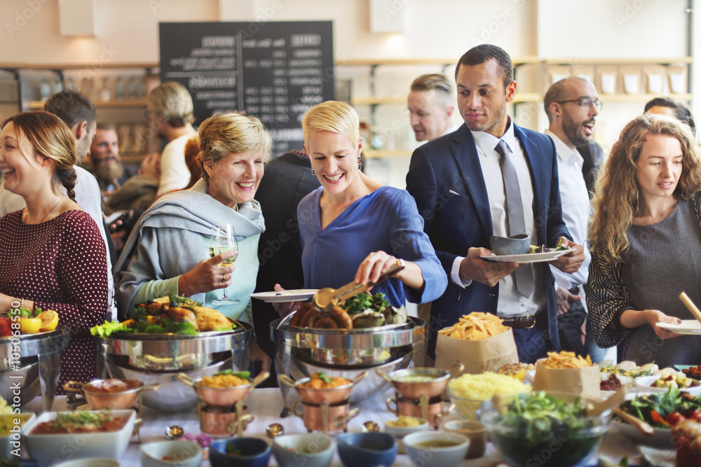 Brunch Choice Crowd Dining Food Options Eating Concept