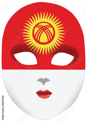 Bandana in the form of the national flag Kyrgyzstan