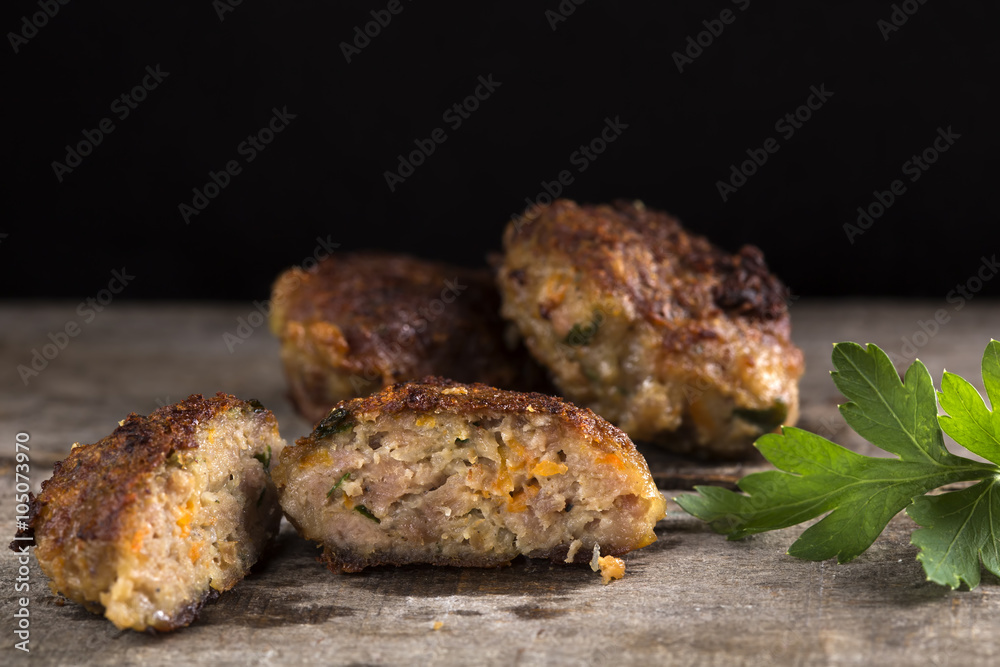 Romanian fried meatball Romanian fried meatball