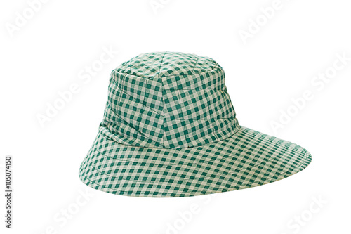 Clothing hat isolated on white background for pattern