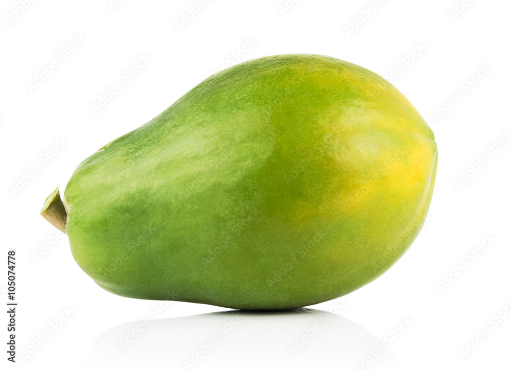 papaya isolated on a white background papaya isolated on a white background