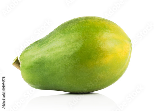 Fényképezés papaya isolated on a white background