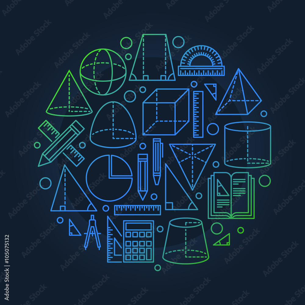 School geometry background School geometry background