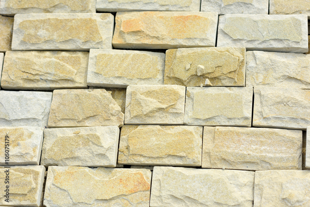 Fototapeta premium Natural building stone cladding
