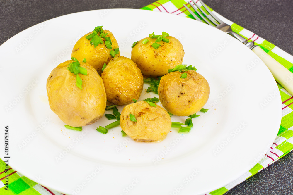 Potatoes with Butter and Green Onion Potatoes with Butter and Green Onion