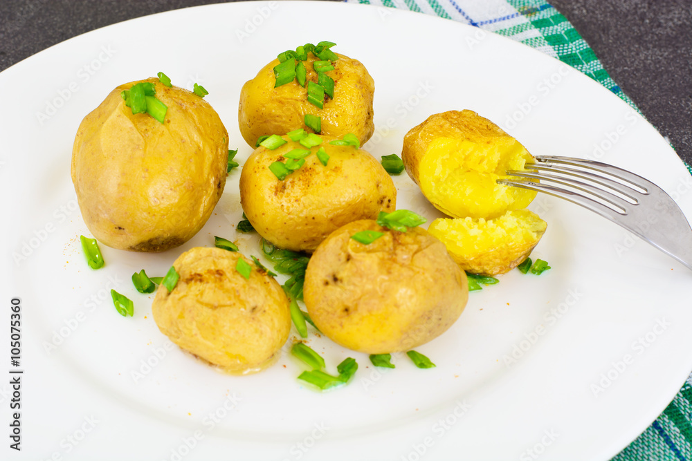 Potatoes with Butter and Green Onion Potatoes with Butter and Green Onion