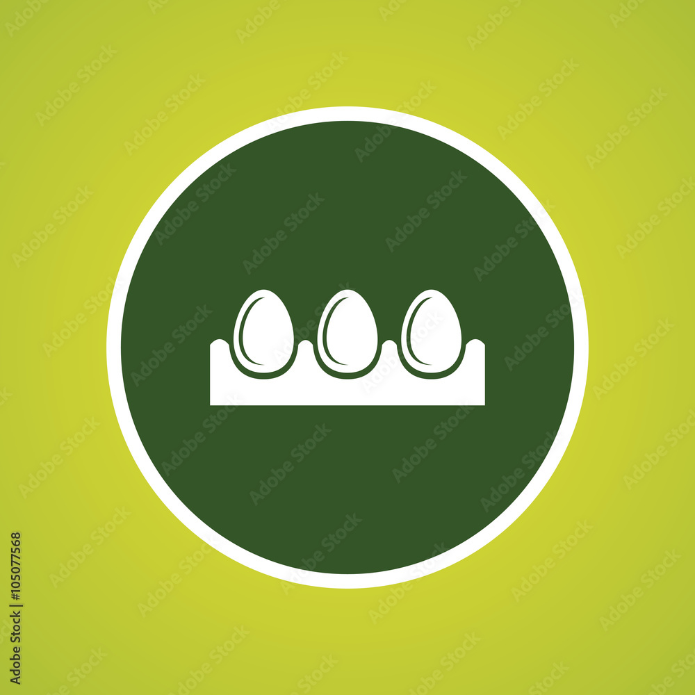 Obraz premium Egg Tray Icon
