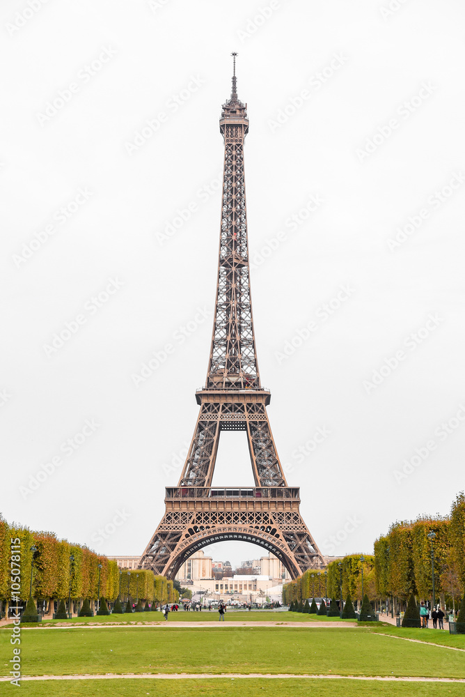 Fototapeta premium The Eiffel Tower in Paris, France