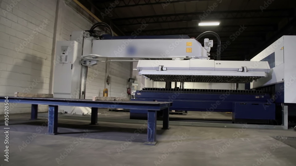 Heavy press in the production shop Heavy press in the production shop