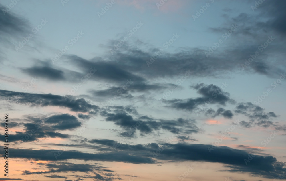 Fototapeta premium Beautiful evening sky