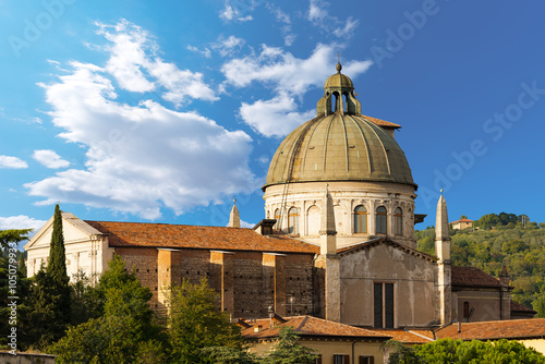 Church of San Giorgio in Braida - Verona Italy / (XVI century) in Verona (UNESCO world heritage site), Veneto, Italy photo