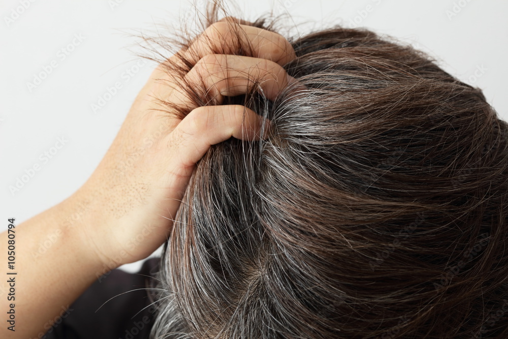 Obraz premium 白髪・男性