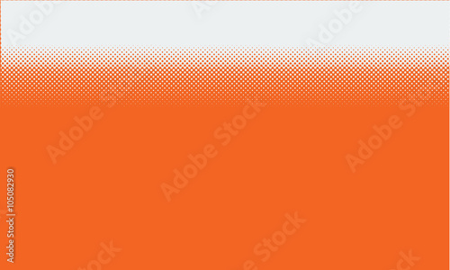 Vector abstract orange background with halftone grunge dot style 