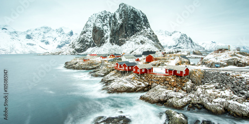 Wallpaper Mural Fisherman's village, Lofoten island Torontodigital.ca