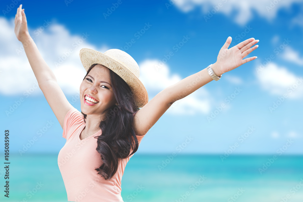 woman having summer fun woman having summer fun