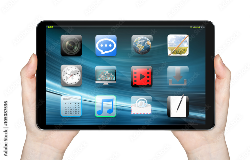 Modern digital tablet Modern digital tablet