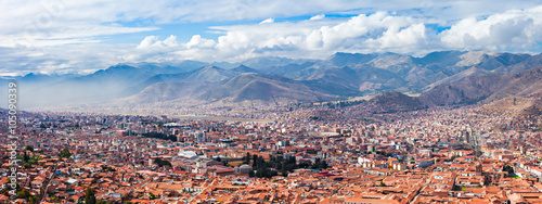 Cusco aerial view photo