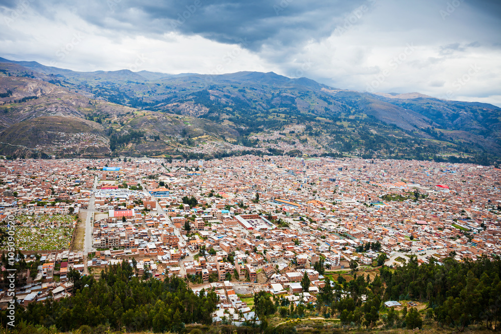 Huaraz aerial view