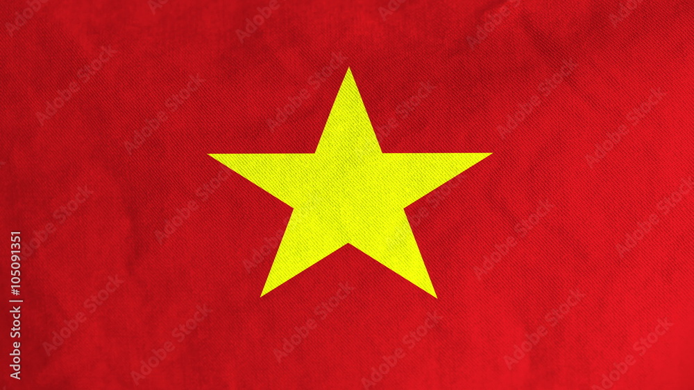Vietnamese flag waving in the wind (full frame footage in 4K UHD resolution). Vietnamese flag waving in the wind (full frame footage in 4K UHD resolution).