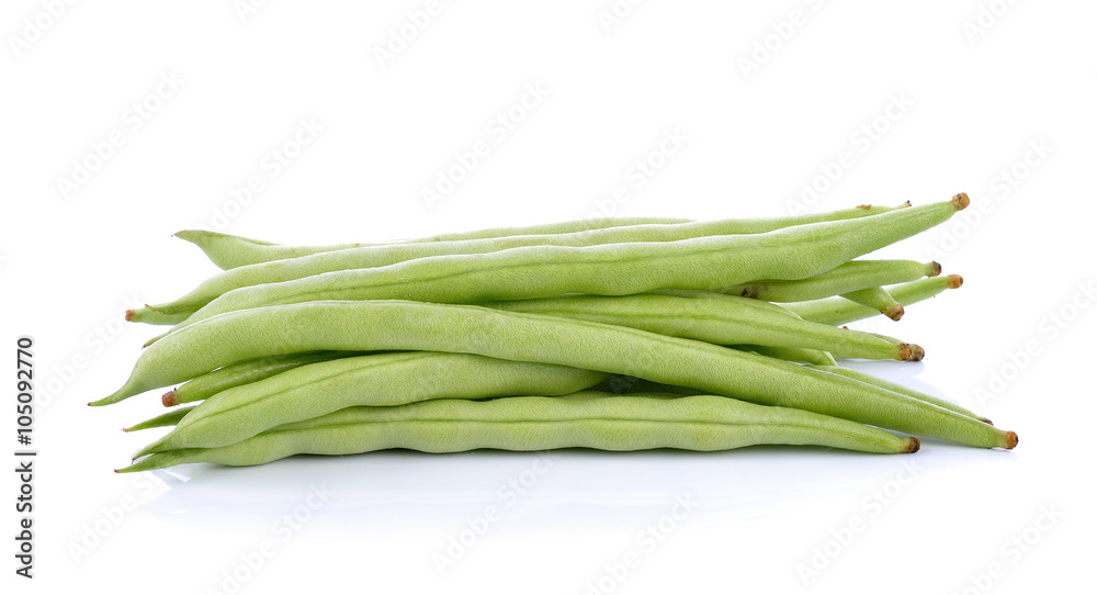 Green beans isolated on a white background. Green beans isolated on a white background.