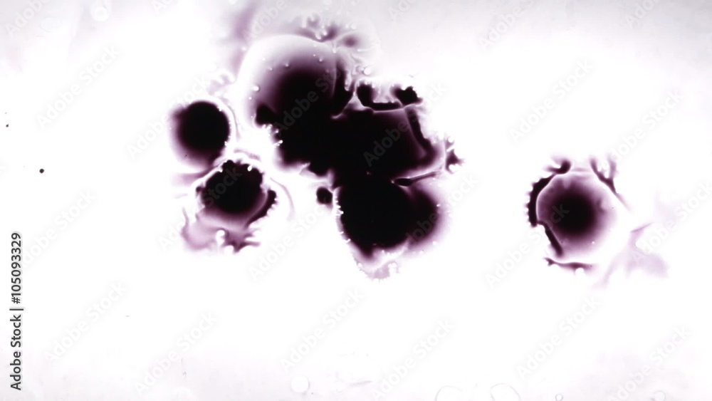 Color Ink drops and splatters on white background
Color Ink drops and splatters on white background