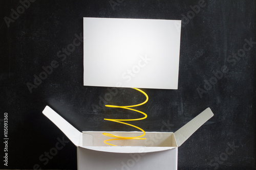 April Fool's Day Abstract box with surprise and joke
 photo