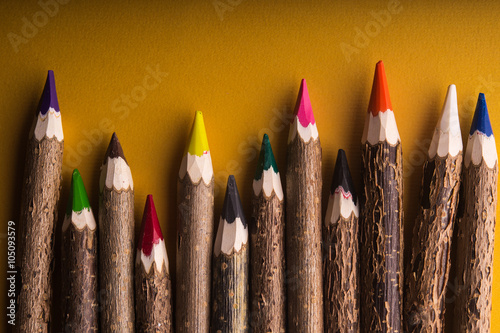 wood color pencils