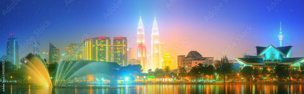 Kuala Lumpur night Scenery, The Palace of Culture