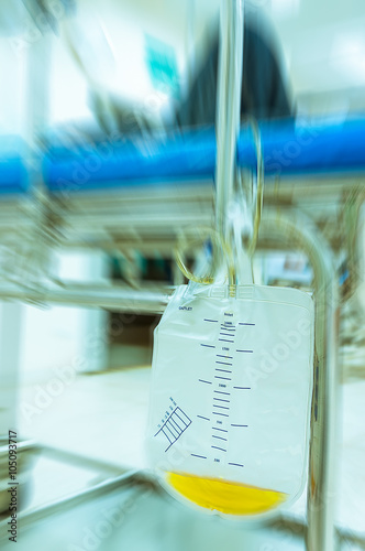 urine bag use for observe clinical in shock patient or treatment