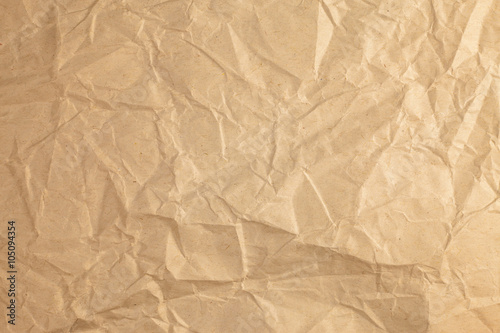 Vintage crumpled recycle paper background.