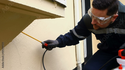 Man doing pest control
