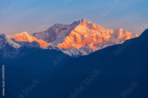 Kangchenjunga mountain view photo