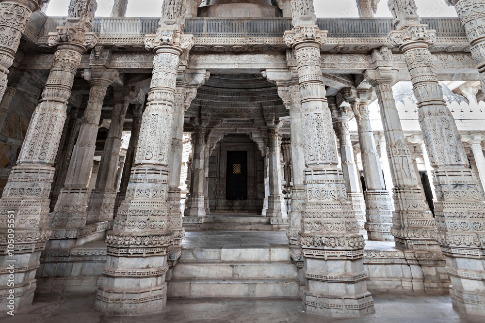 Obraz premium Ranakpur Temple interior