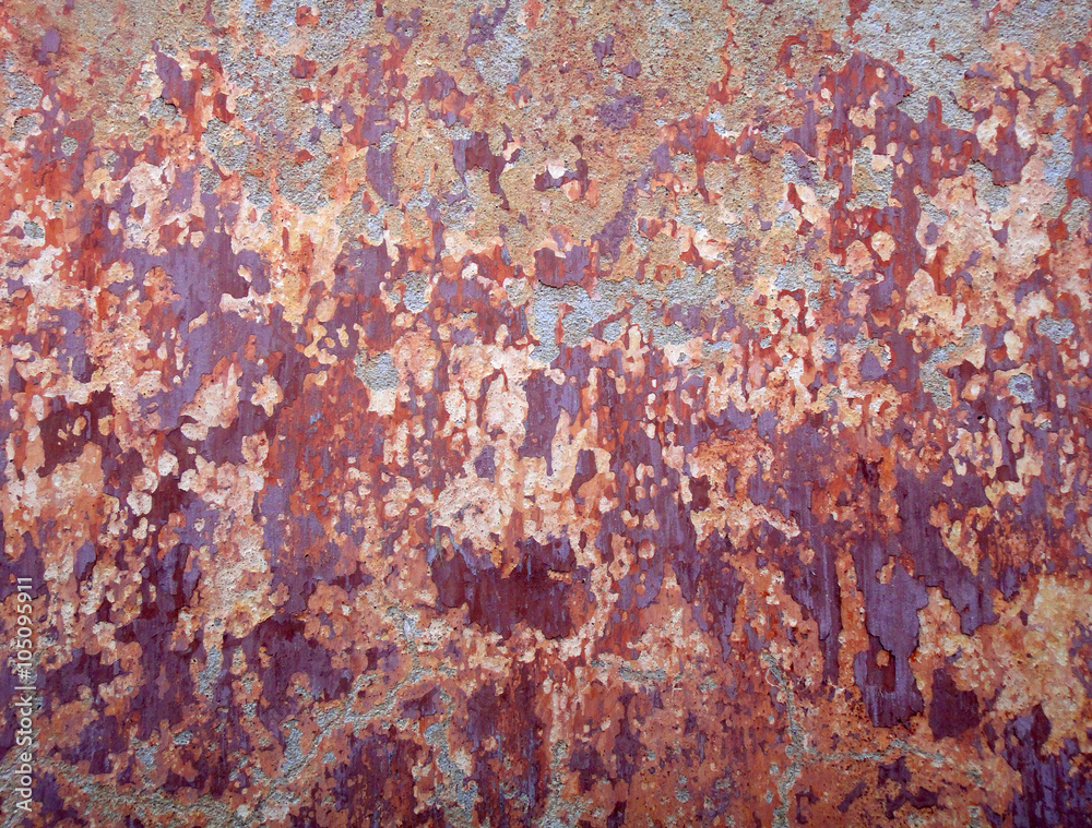 The surface of rusty metal The surface of rusty metal