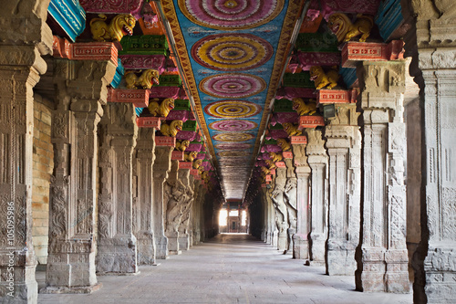 Inside Meenakshi temple