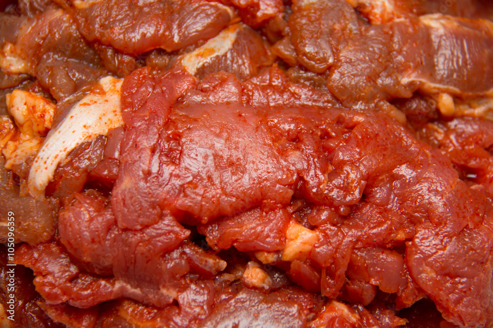 Marinated pork slide Marinated pork slide