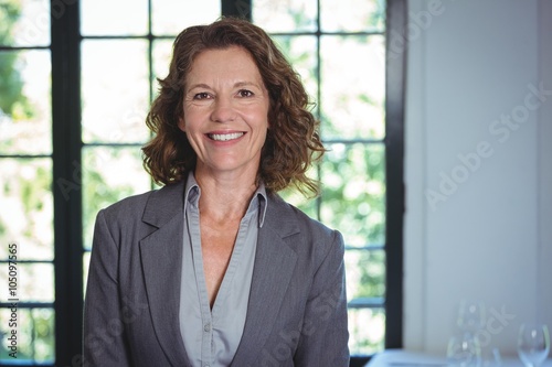 Smiling businesswoman posing Free Download Smiling businesswoman posing - GFXLoad