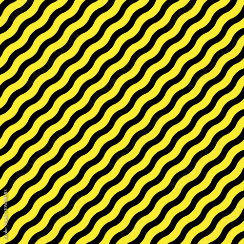 diagonal wavy yellow stripes